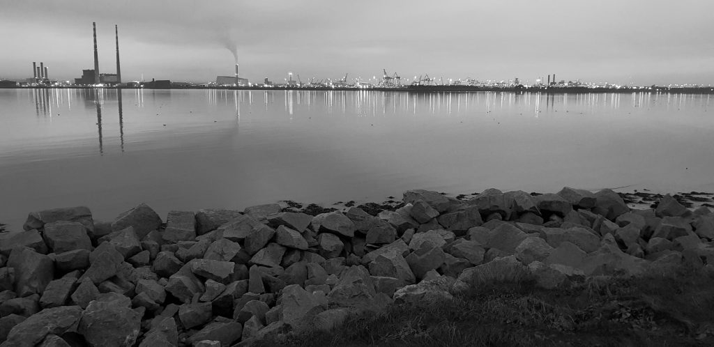 Dublin from Bull Island at Dusk